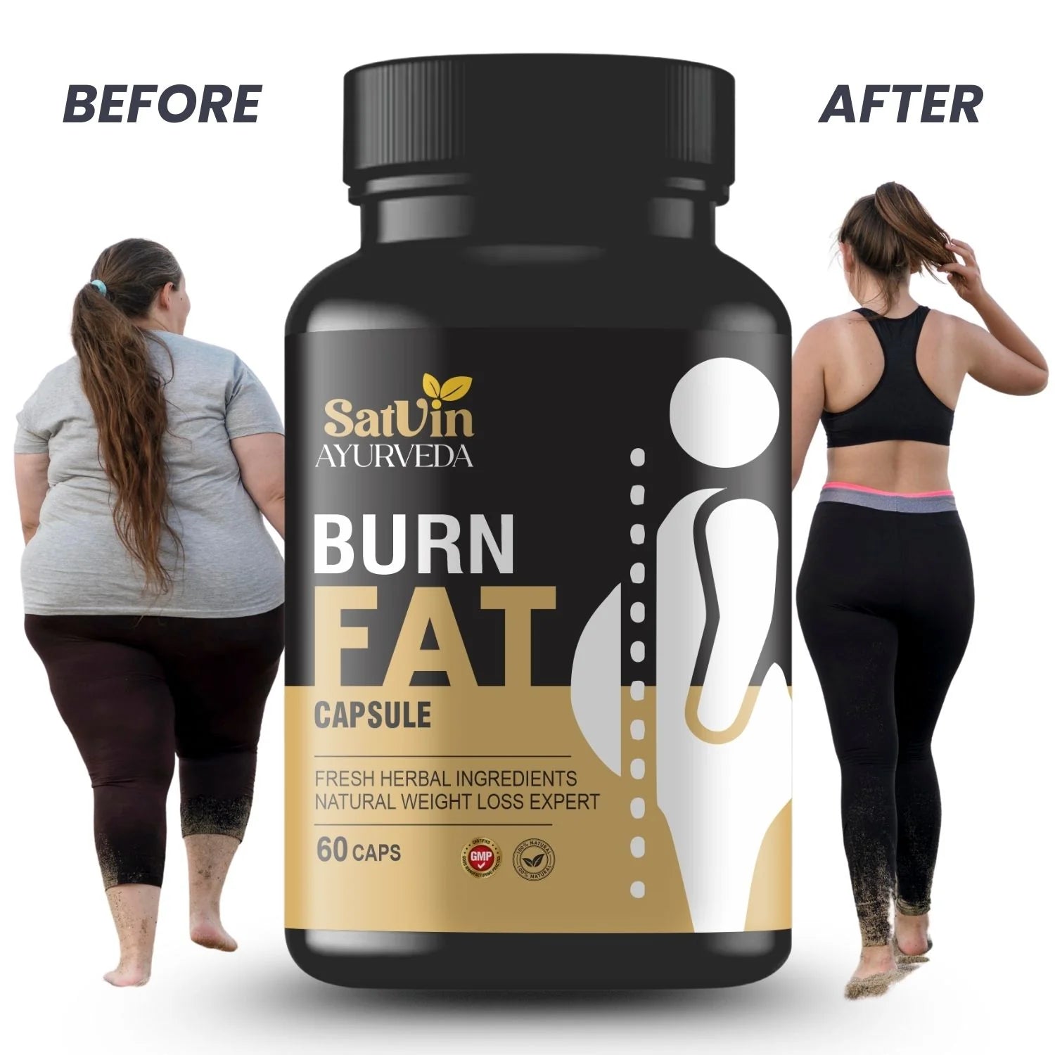 Satvin Ayurveda Burn Fat  Capsules For Men & Women