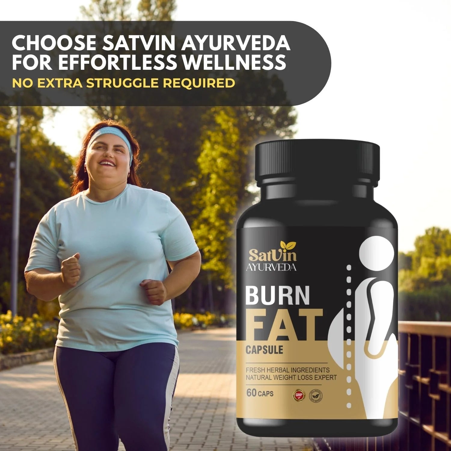 Satvin Ayurveda Burn Fat  Capsules For Men & Women
