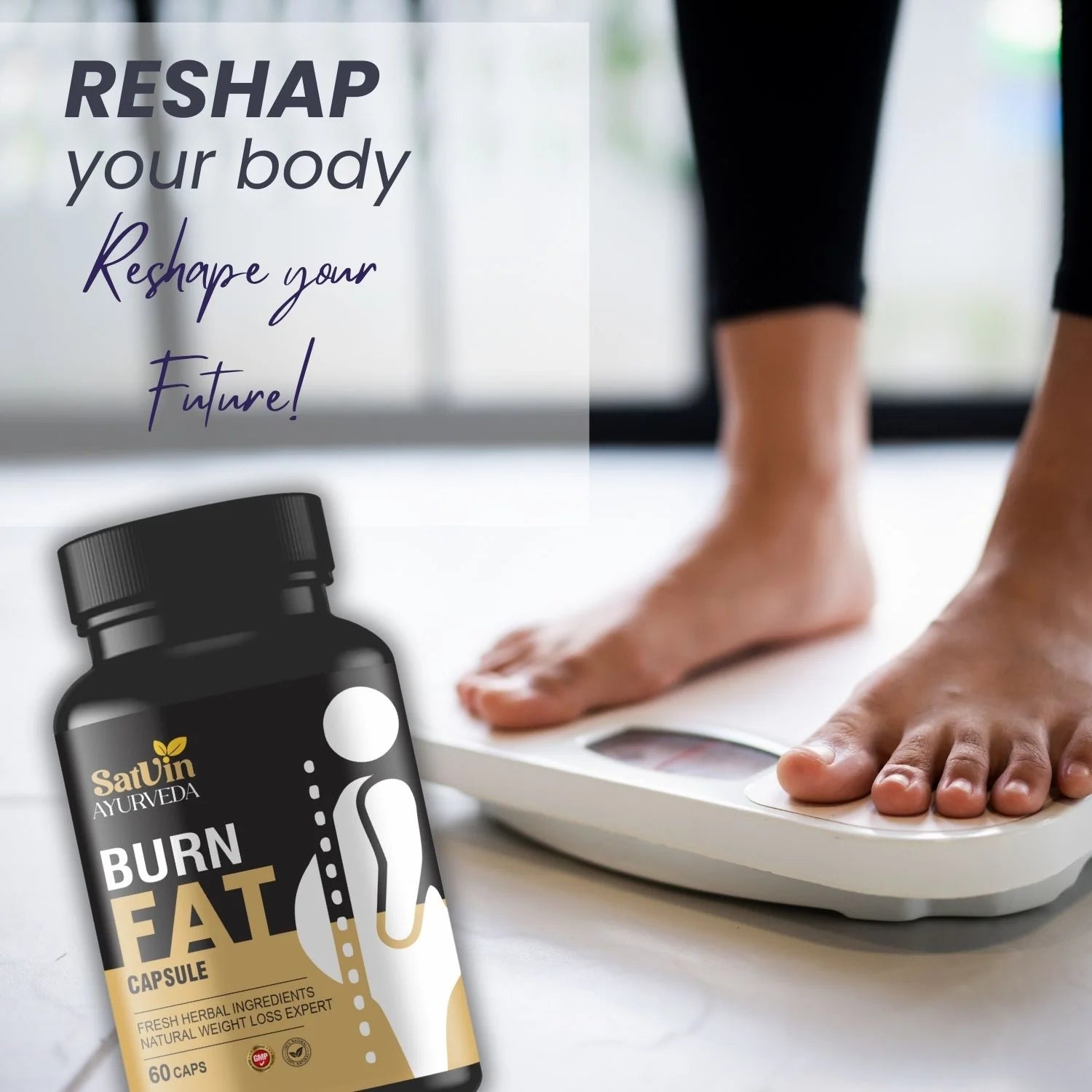 Satvin Ayurveda Burn Fat  Capsules For Men & Women