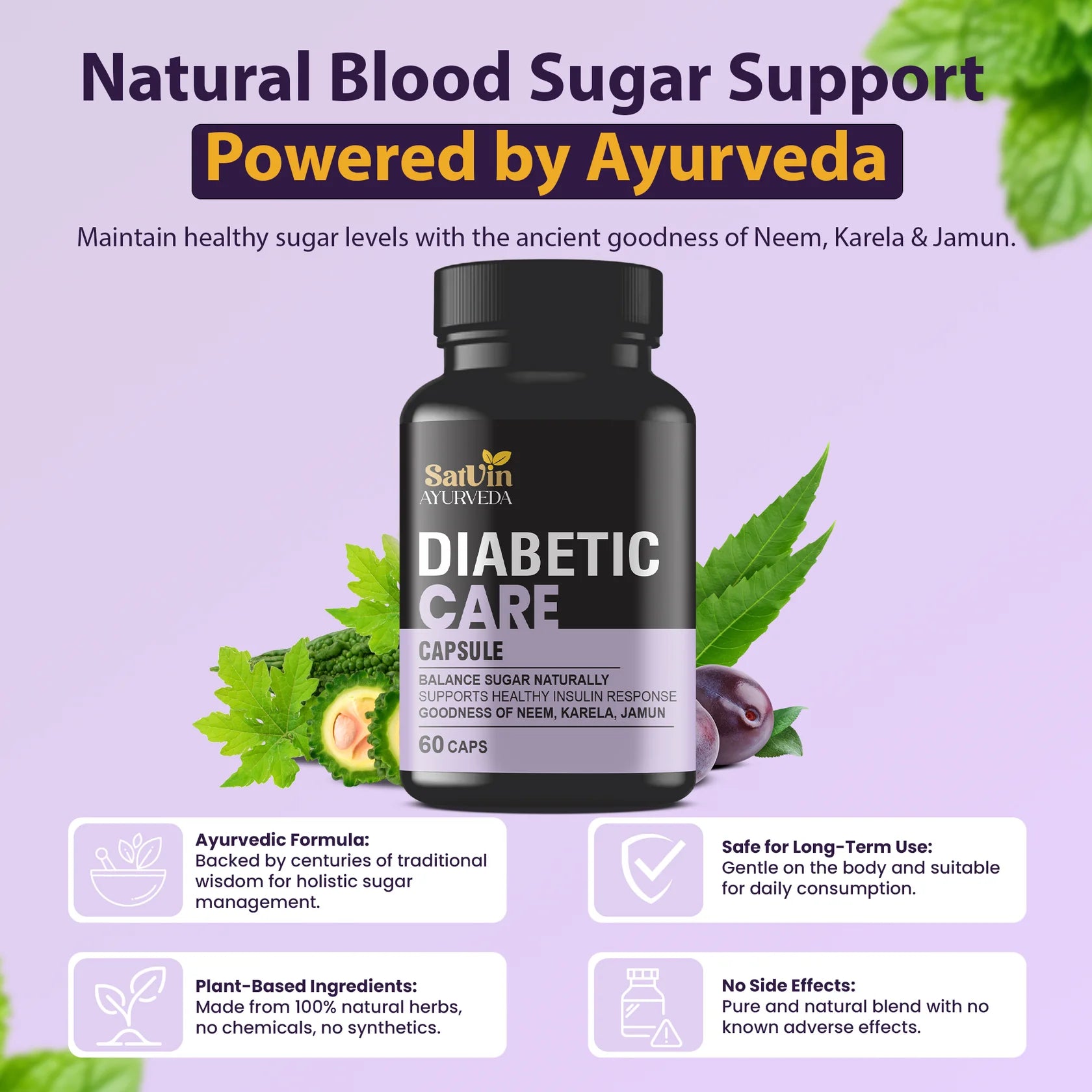 Satvin Ayurveda Diabetic Care Capsule